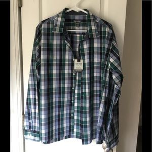 Men’s Button down, Never Tuck shirt